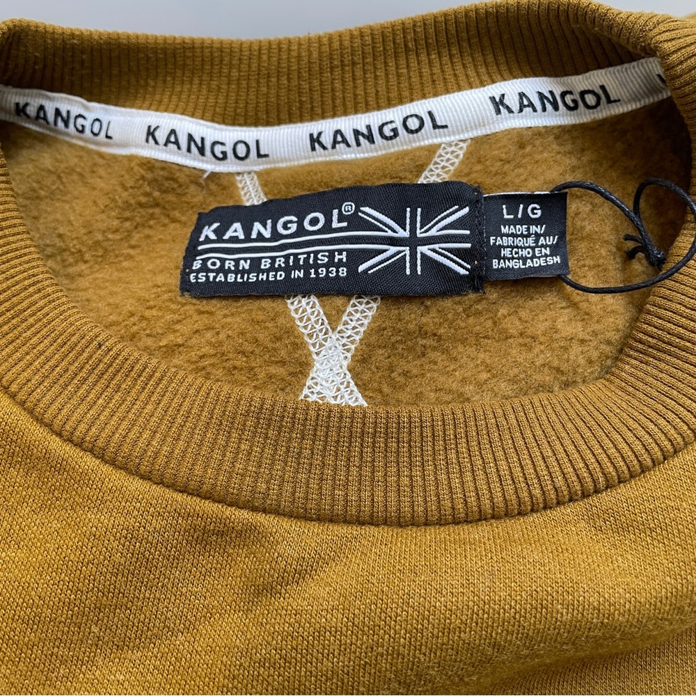 Kangol Women’s Dark Mustard Crewneck Sweatshirt L - Picture 5 of 8